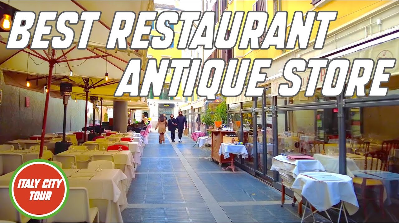 Milano Italy City Tour 4K Video Street of Milan from Duomo Square to Brera District