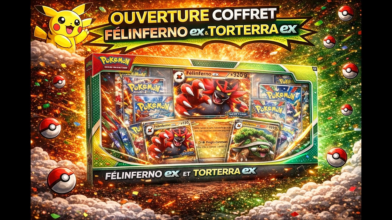 Ouverture du Coffret Félinferno Ex et Torterra Ex…Quelques hits sympas 😎 @PokéCam (France)