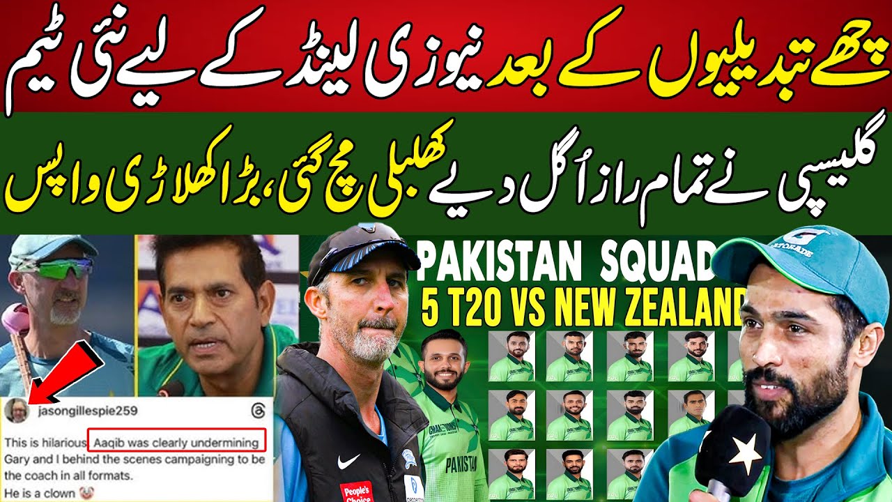 6 Changes in Squad ! New Team for Nz&ndash; Gillespie Reveals Secrets, Star Player Returns ||