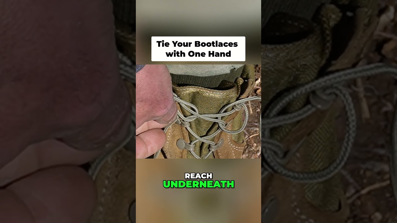 Tie Your Bootlaces with One Hand During an Emergency