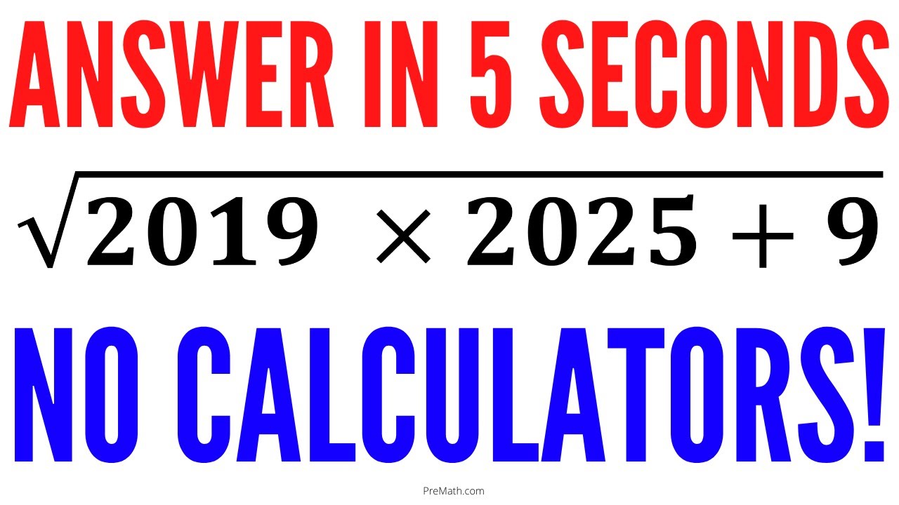 Evaluate this Radical in 5 Seconds! | NO Calculators Allowed