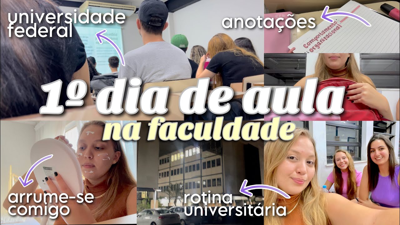 Meu PRIMEIRO DIA DE AULA na faculdade em 2023 | minha rotina universitária 📚✨