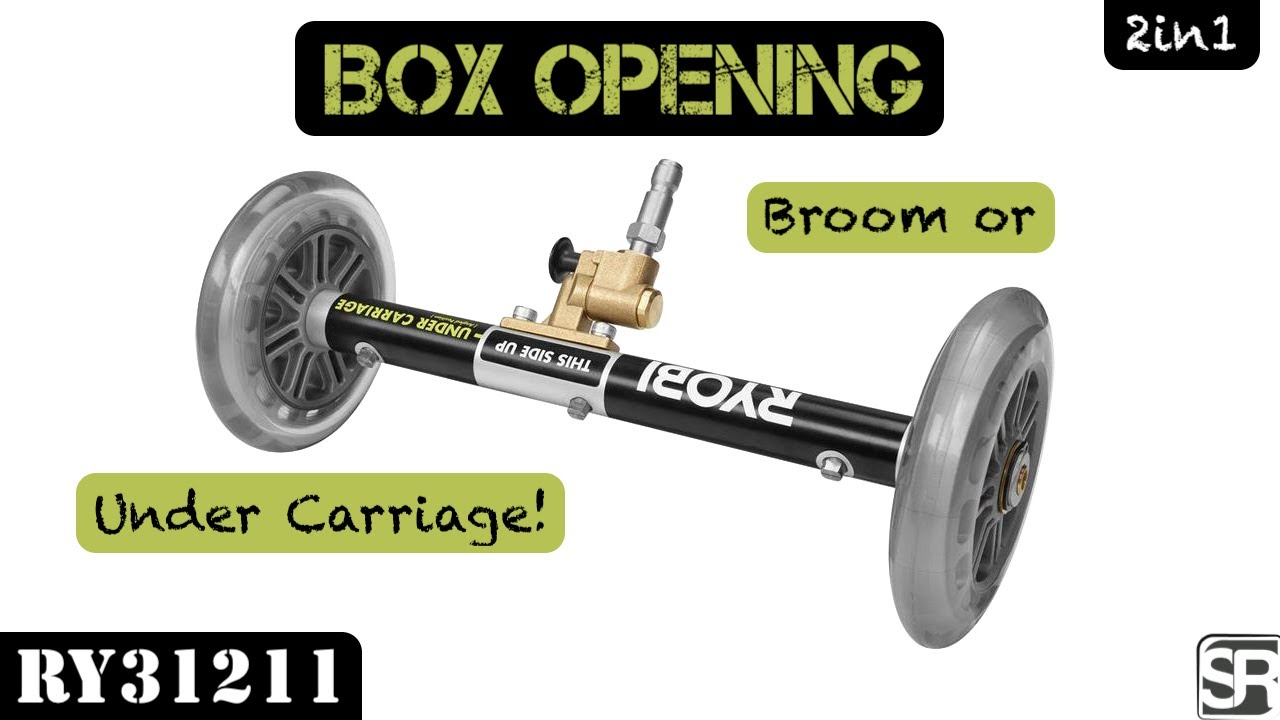 Ryobi 11 in. Pressure Washer Water Broom & Under Carriage  - RY31211 Box Opening, Test, & Thoughts