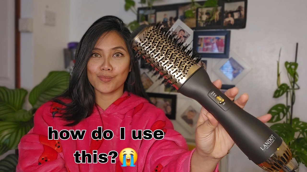 Landot Blowout Hair Dryer Brush | first impression #howto