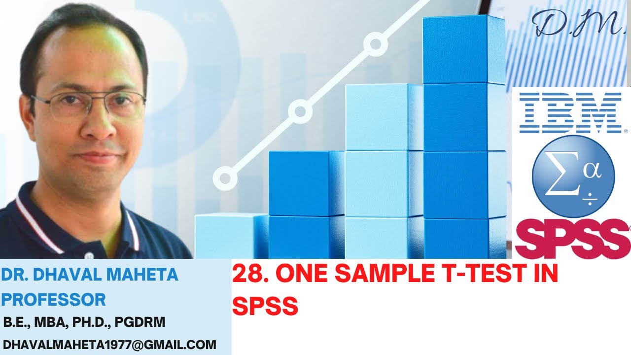 28. Один образец t-теста в IBM SPSS || Доктор Дхавал Махета