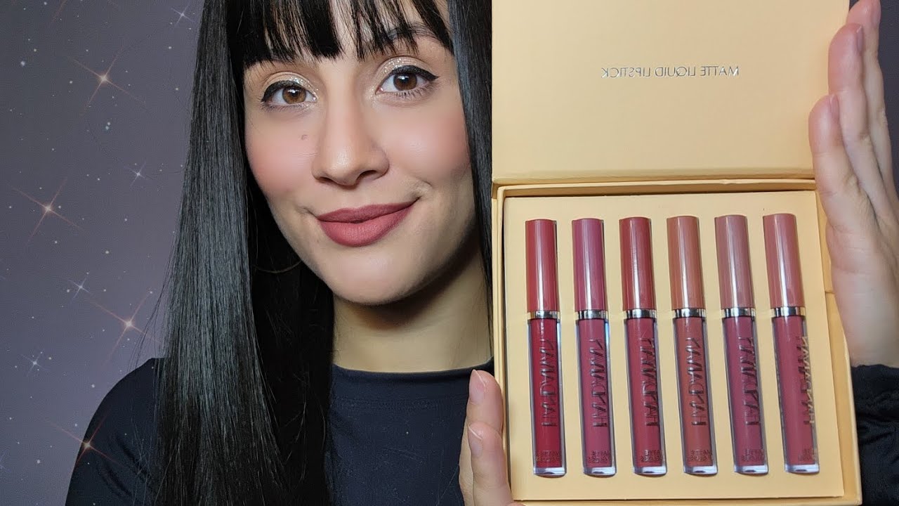 ASMR - Testando Batom 💄  6 cores diferentes 💋