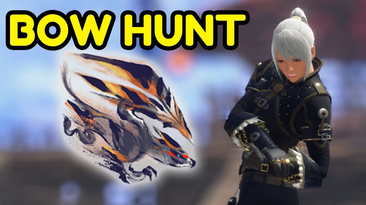 Fighting Risen Valstrax With Bow In Monster Hunter Sunbreak