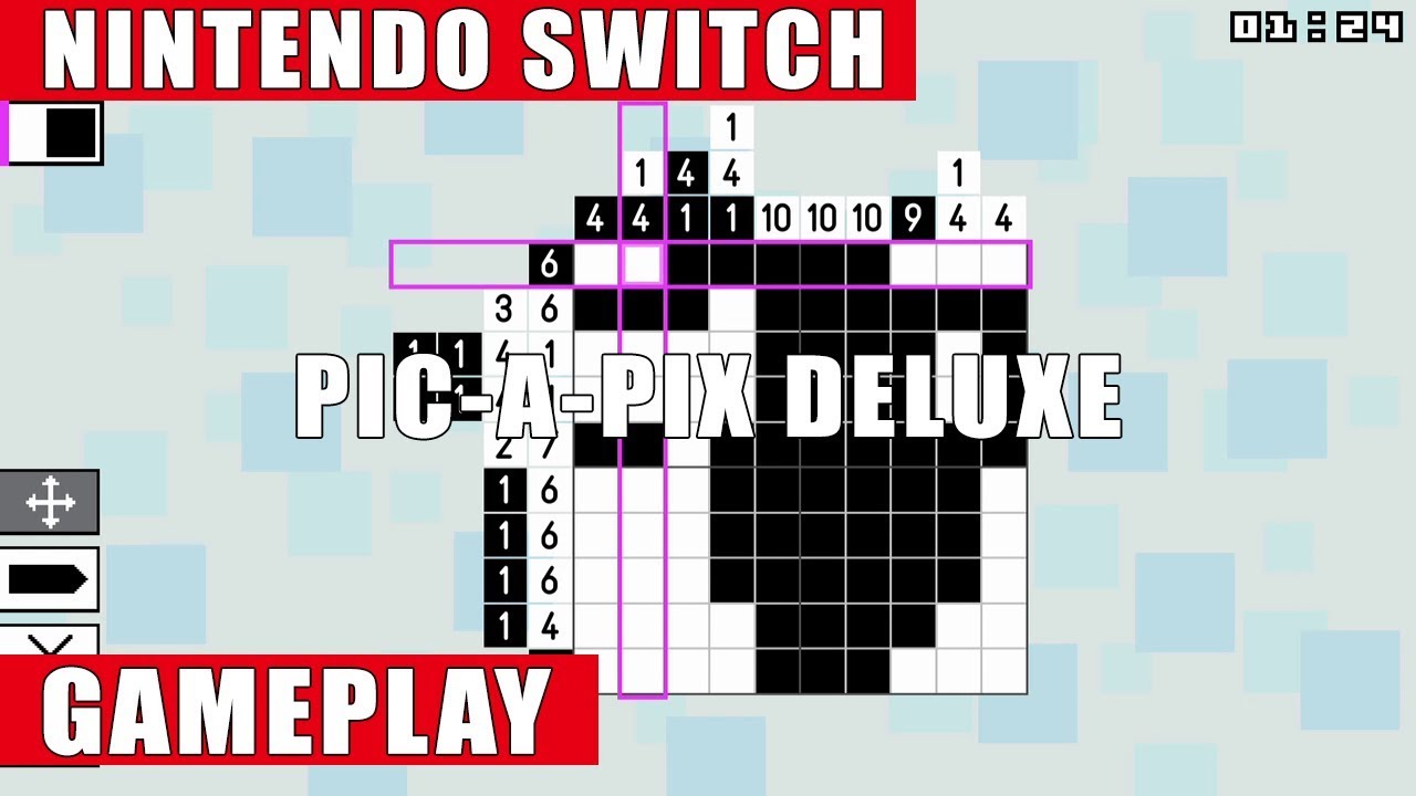 Pic-a-Pix Deluxe Nintendo Switch Gameplay