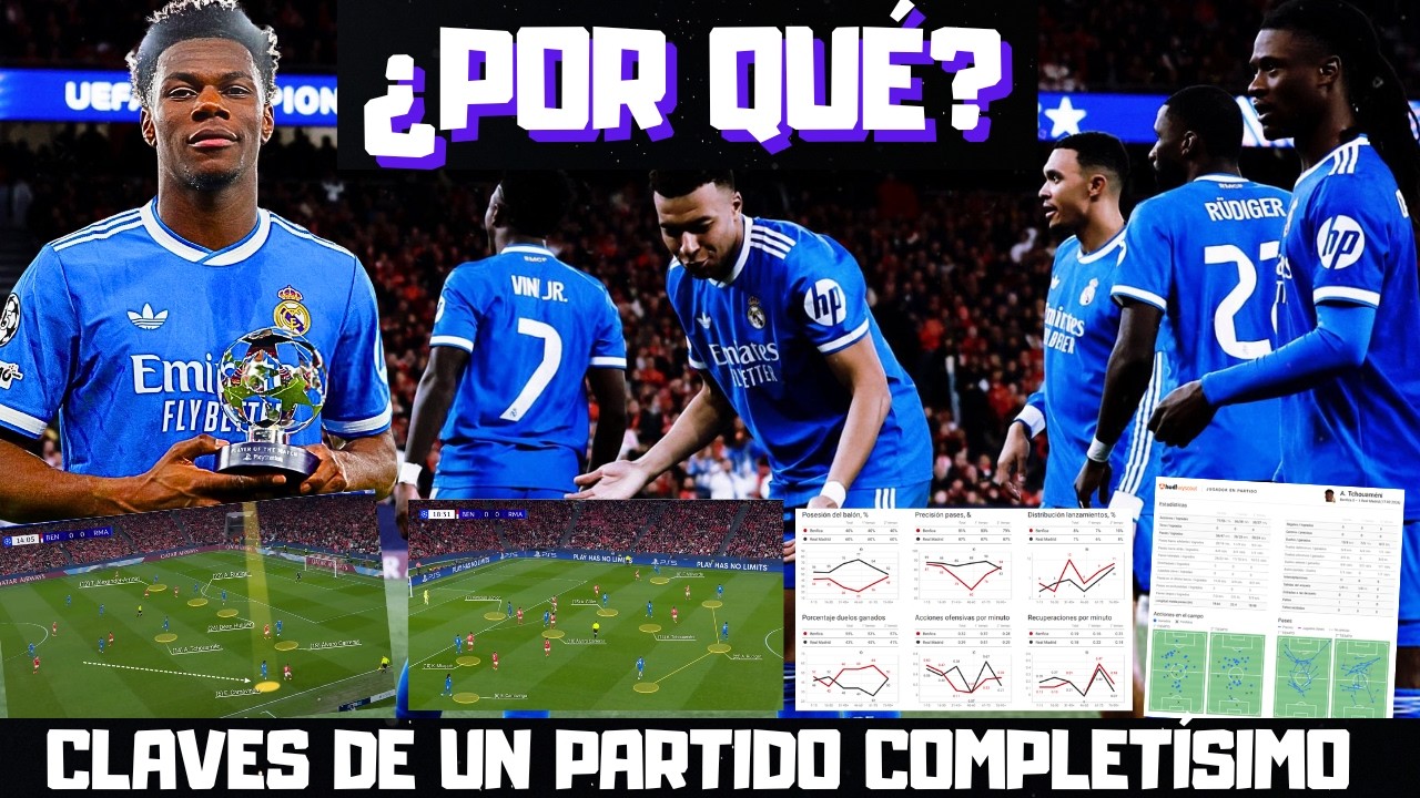 ¿EN QUÉ MEJORÓ EL REAL MADRID? CLAVES DEL TRIUNFO ANTE EL BENFICA. EXHIBICIÓN DE TCHOUAMENI Y MÁS