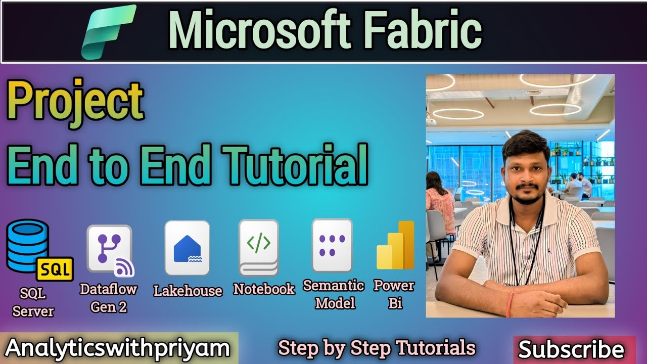 Microsoft Fabric End-to-End Project: SQL to Lakehouse , Notebooks, Semantic Model & Power BI Report