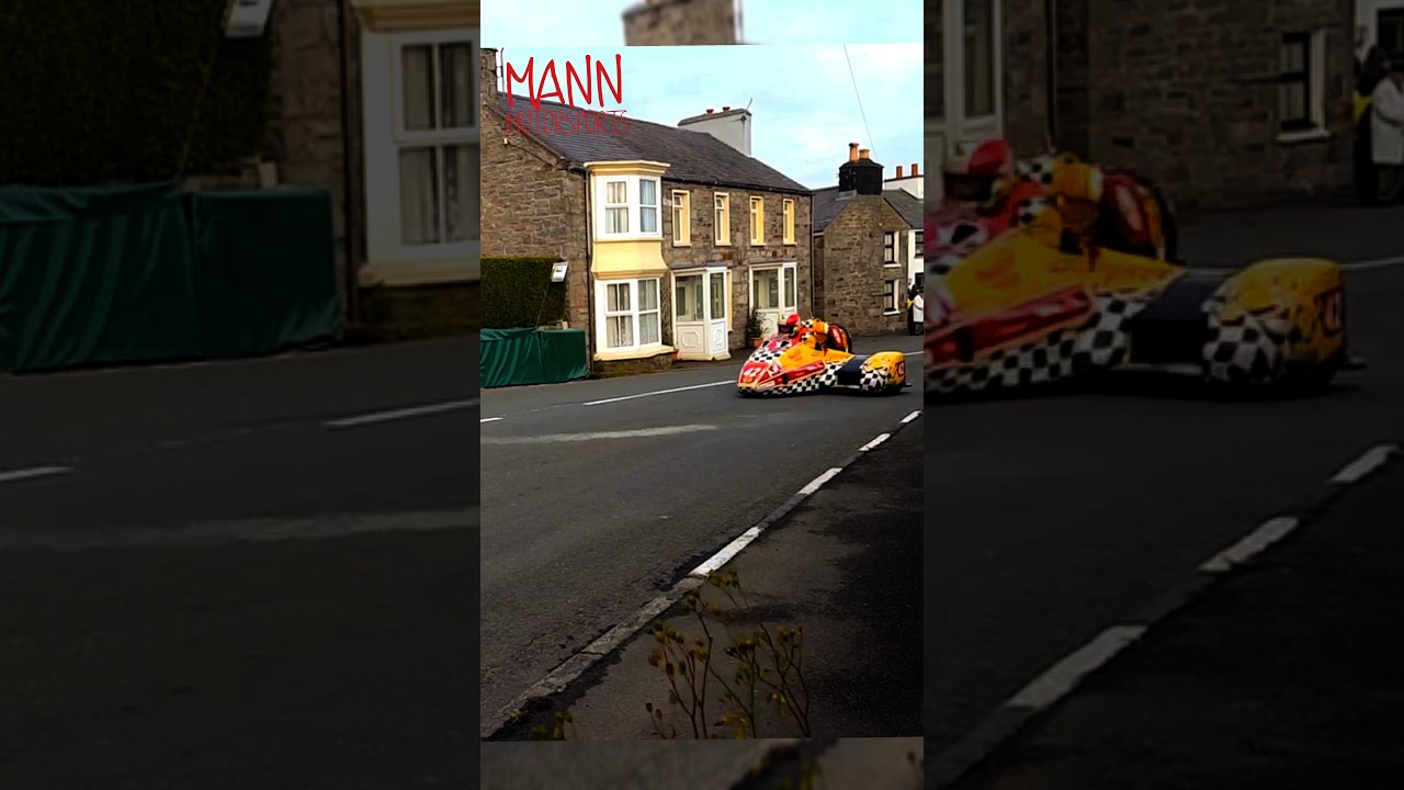 Hairpin Hurtle 🇮🇲 Sidecars Speed through Ballabeg Corner on Billown Circuit