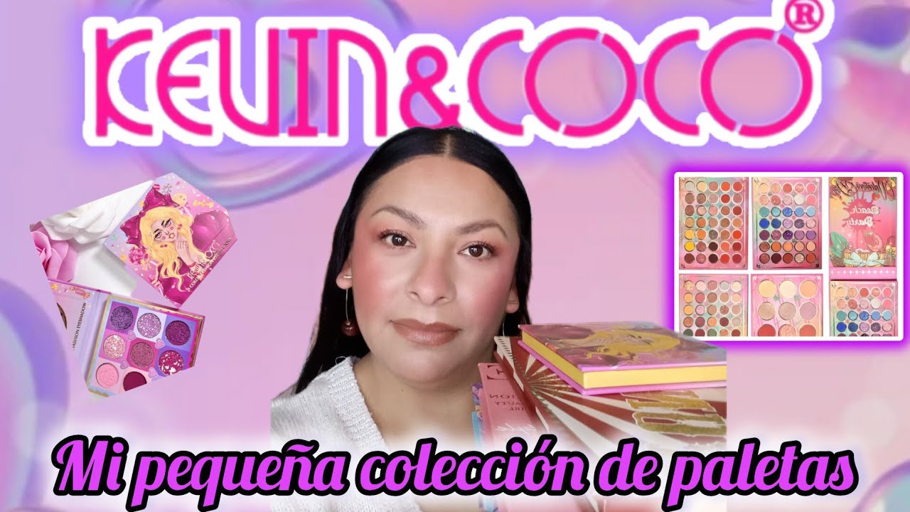 Mi colección de paletas Kevin&Coco+swatches 💖😍.