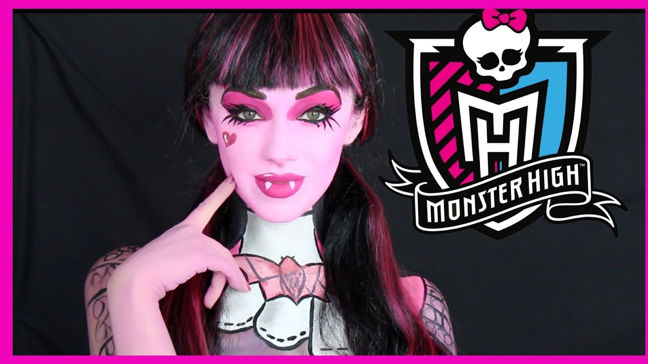 DRACULAURA: MAQUILLAJE PARA NIÑAS!!! | MONSTER HIGH