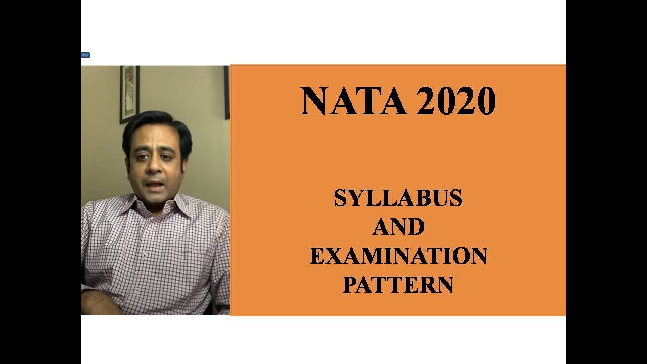 NATA 2020 - Syllabus and examination pattern