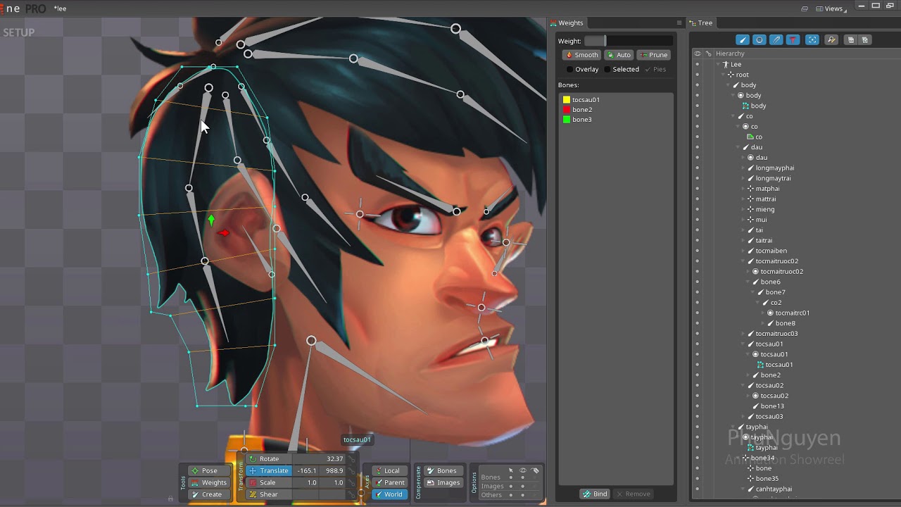 Bruce Lee Animation by Spine
