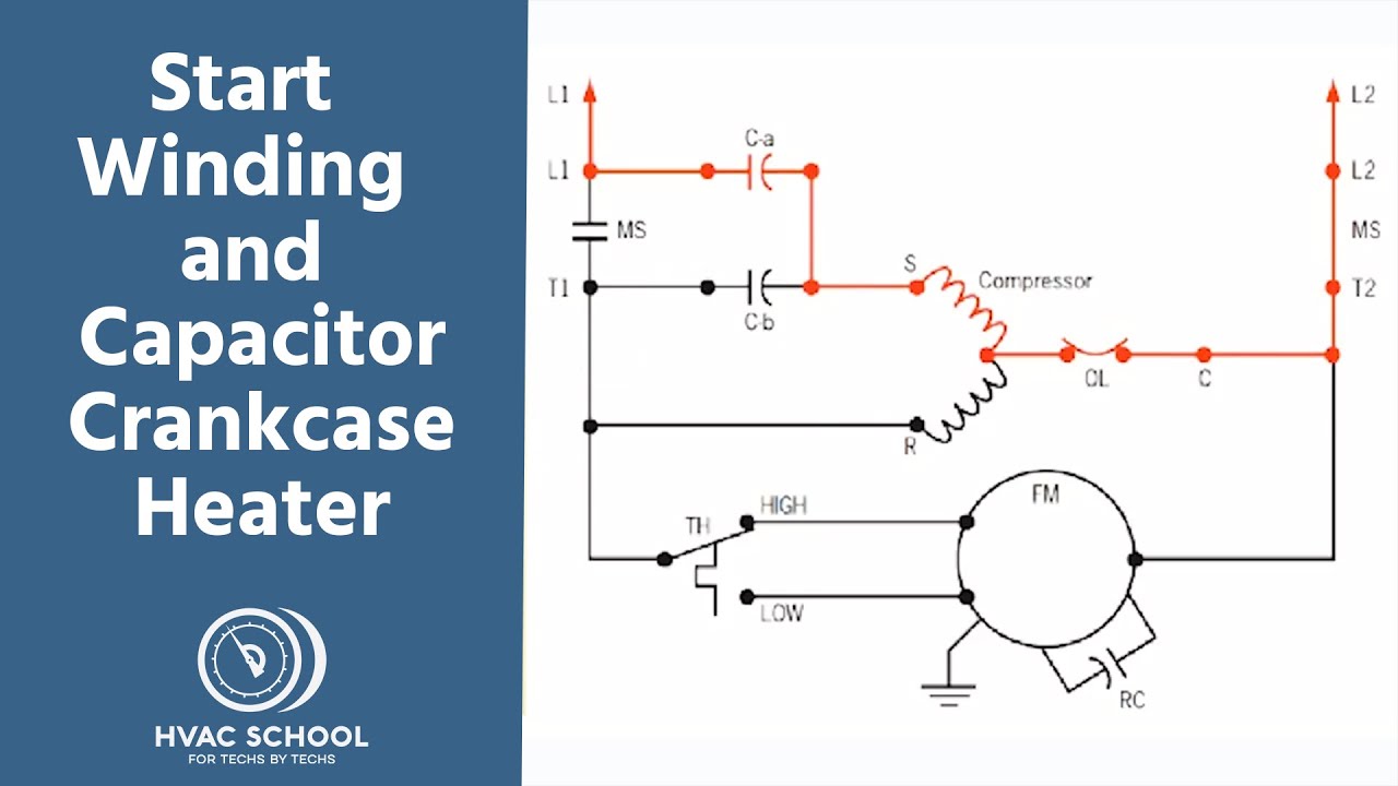 Start Winding and Capacitor Crankcase Heater