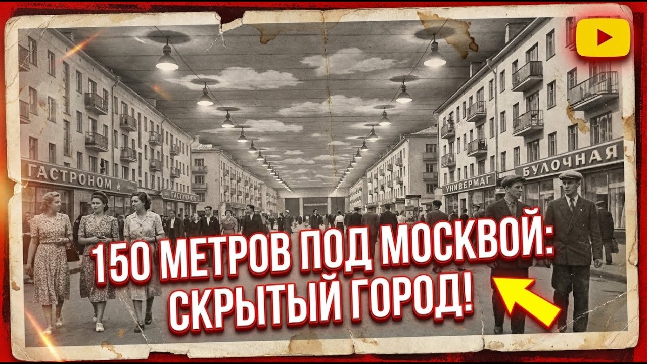 150 метров под Москвой: Целый ГОРОД КОТОРЫЙ СКРЫВАЮТ ОТ НАС