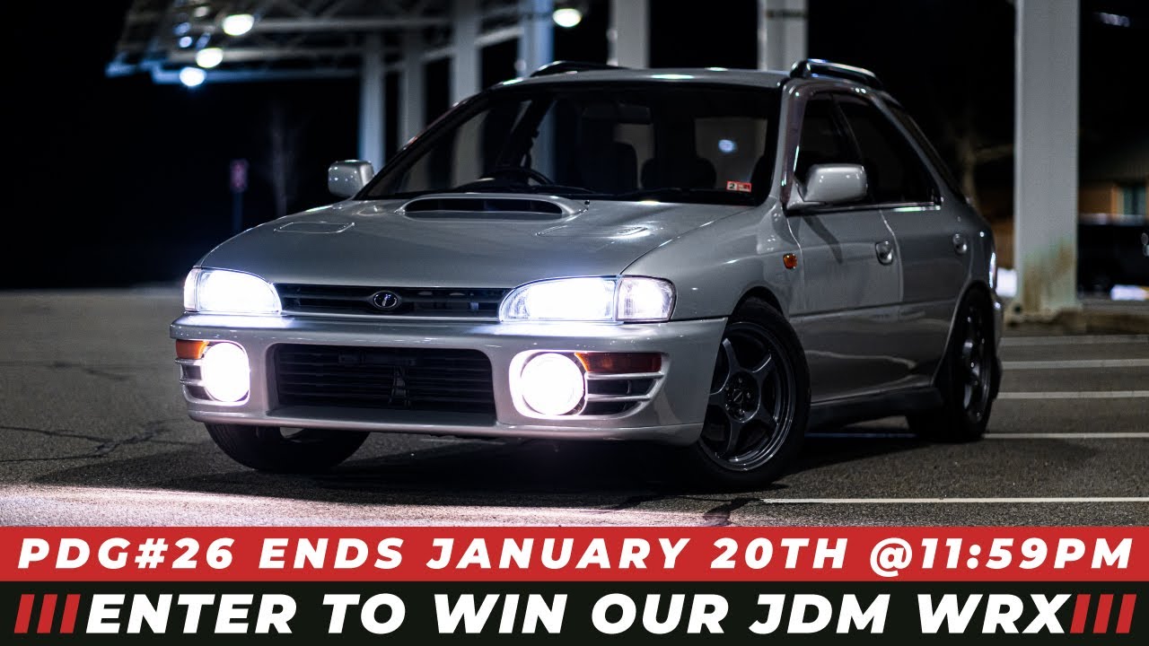 PRIME DRIVEN JDM Car Giveaway #26 - RHD Subaru WRX Wagon