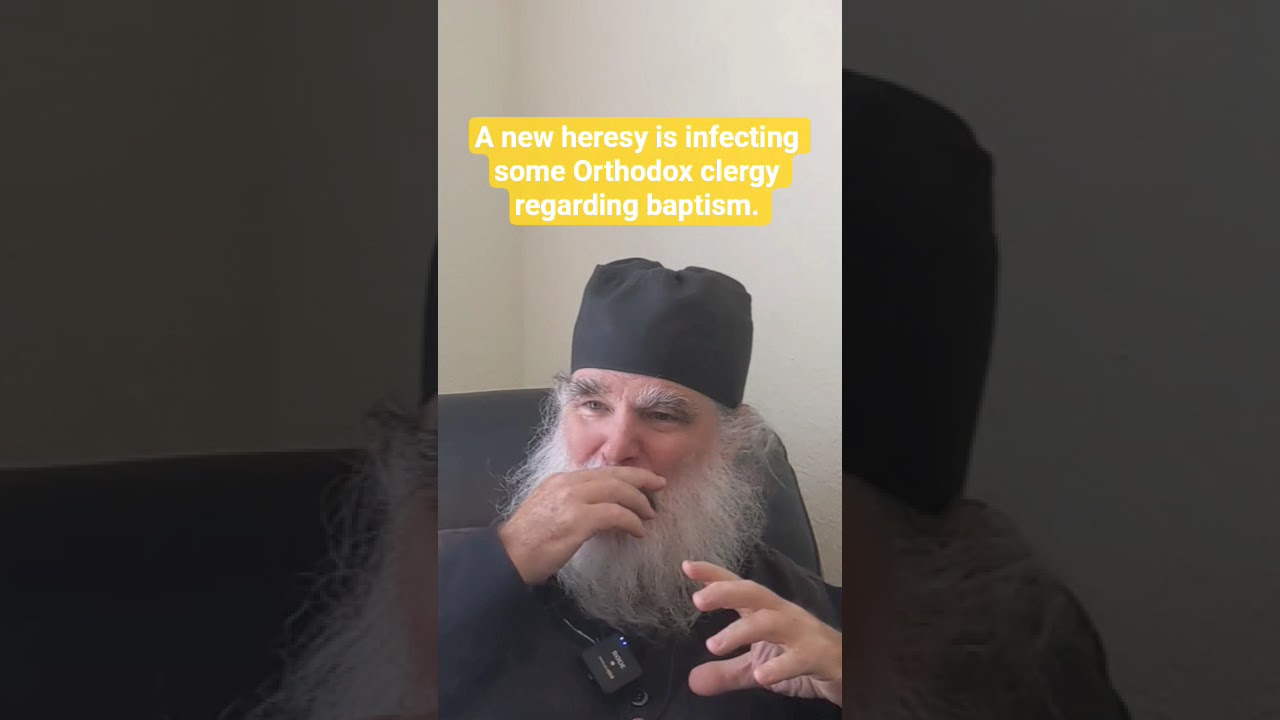 A new heresy is infecting some Orthodox clergy regarding baptism.