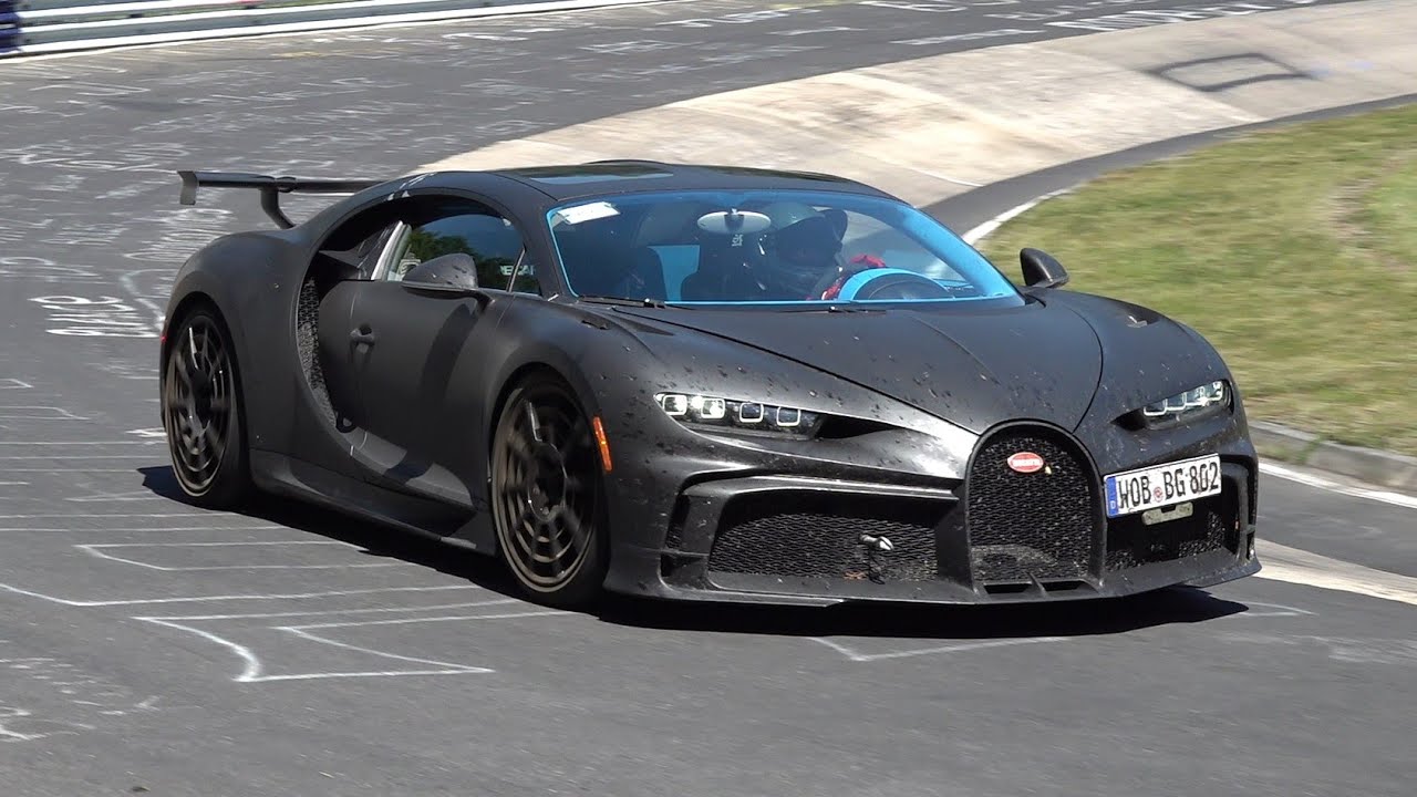 2021 Bugatti Chiron PUR SPORT - Exhaust SOUNDS On The Nurburgring!