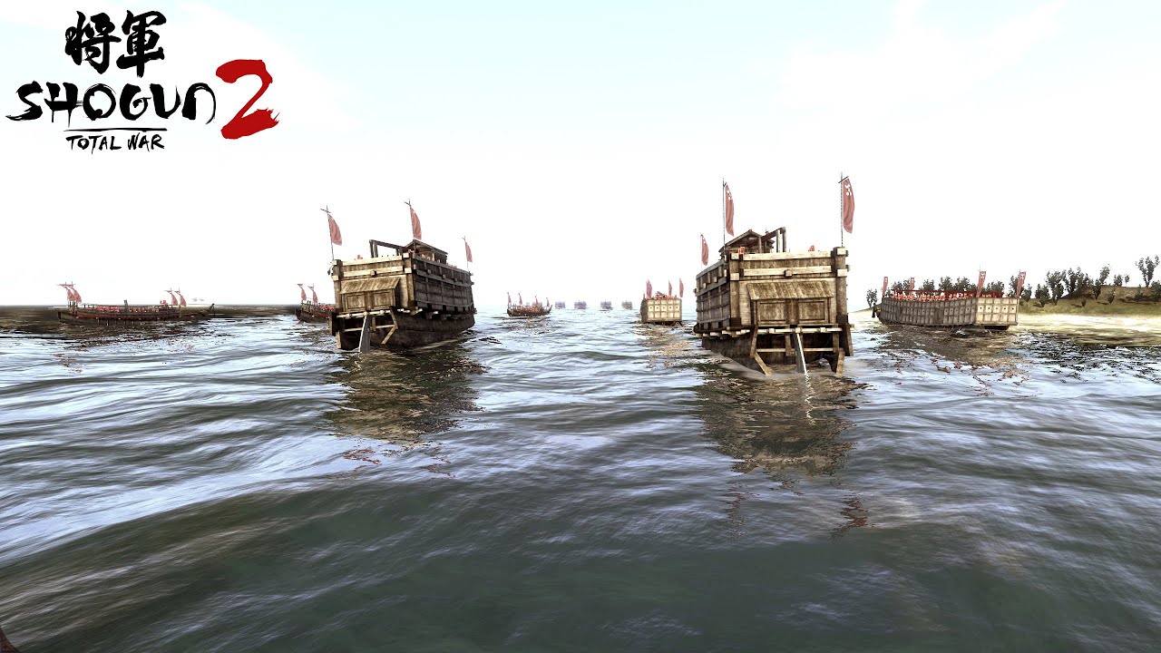 Shogun 2 Total War - Battle of Kizugawaguchi 1578 (木津川口の戦い) | Very hard | HD models
