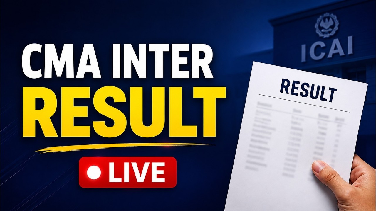 CMA Inter Result Out? Watch Live Reaction!🔴 #CMAResult2026