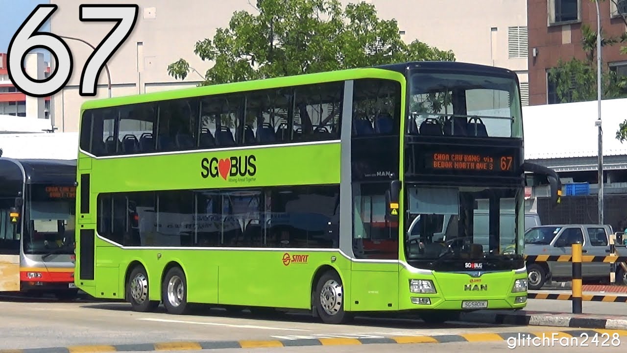 [SMRT] MAN Power! - SG5801K on Service 67 - MAN ND323F A95 Gemilang