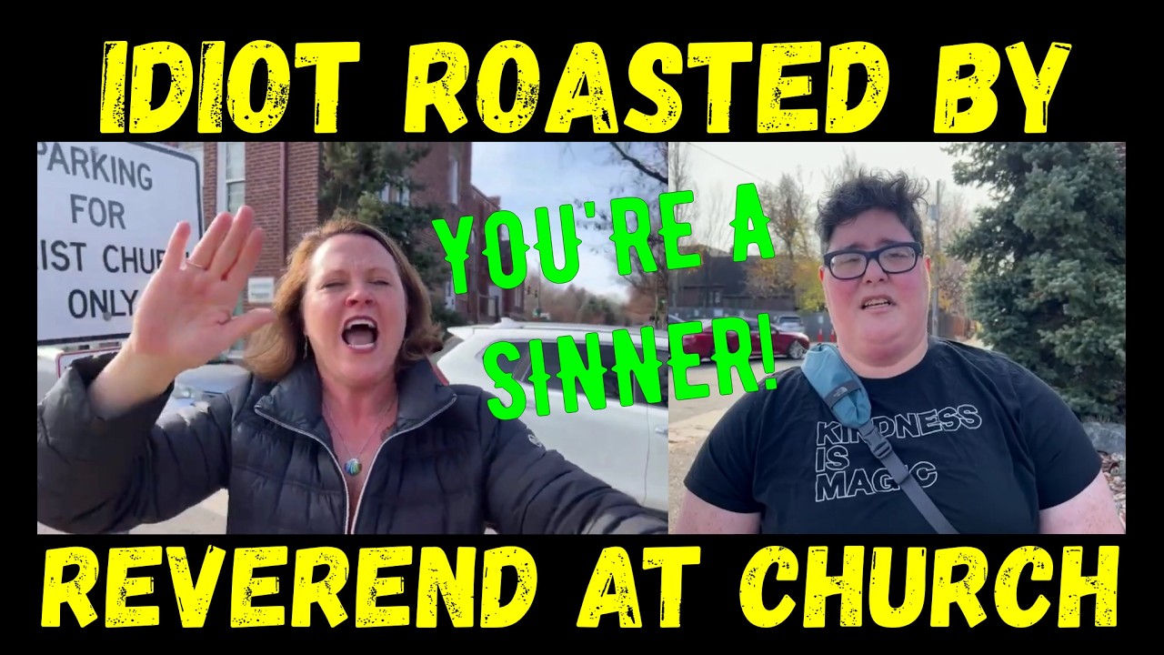 Idiot Roasted by Reverend at Church!