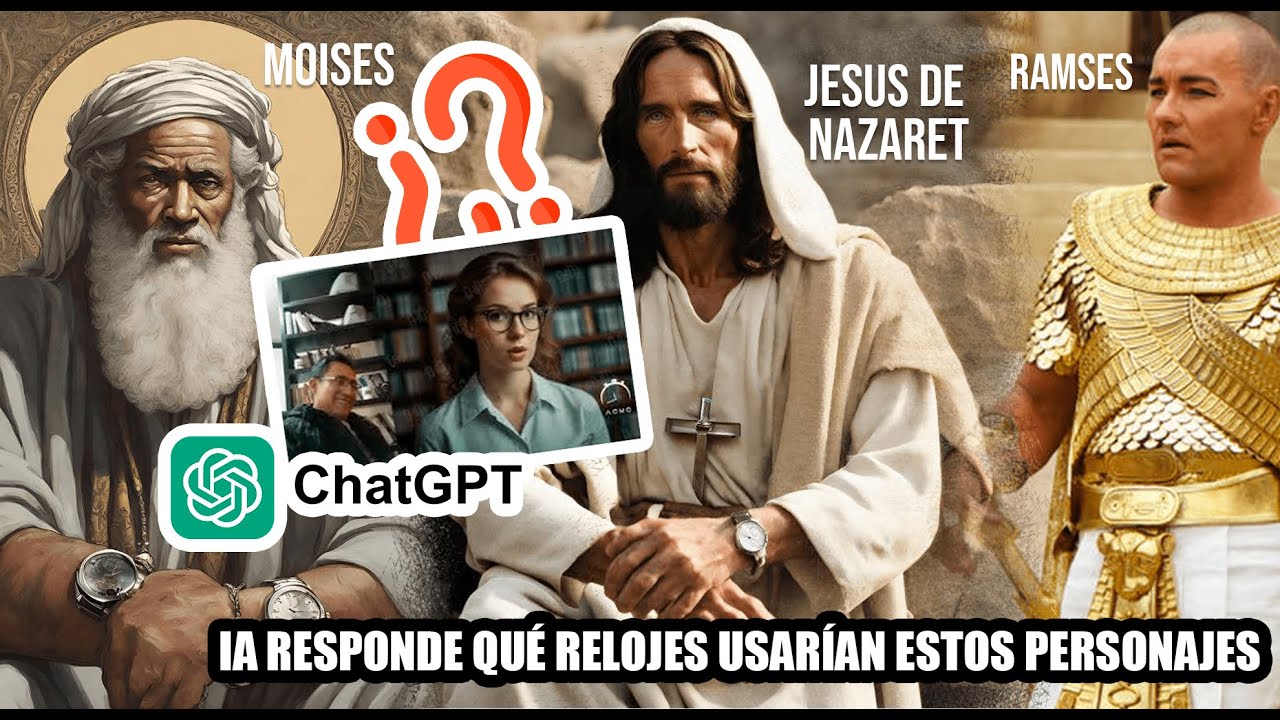 ¿Qué reloj usaría en la actualidad Jesucristo, Moises y Ramses II? ¡Chat GPT responde! ⌚📖🌊