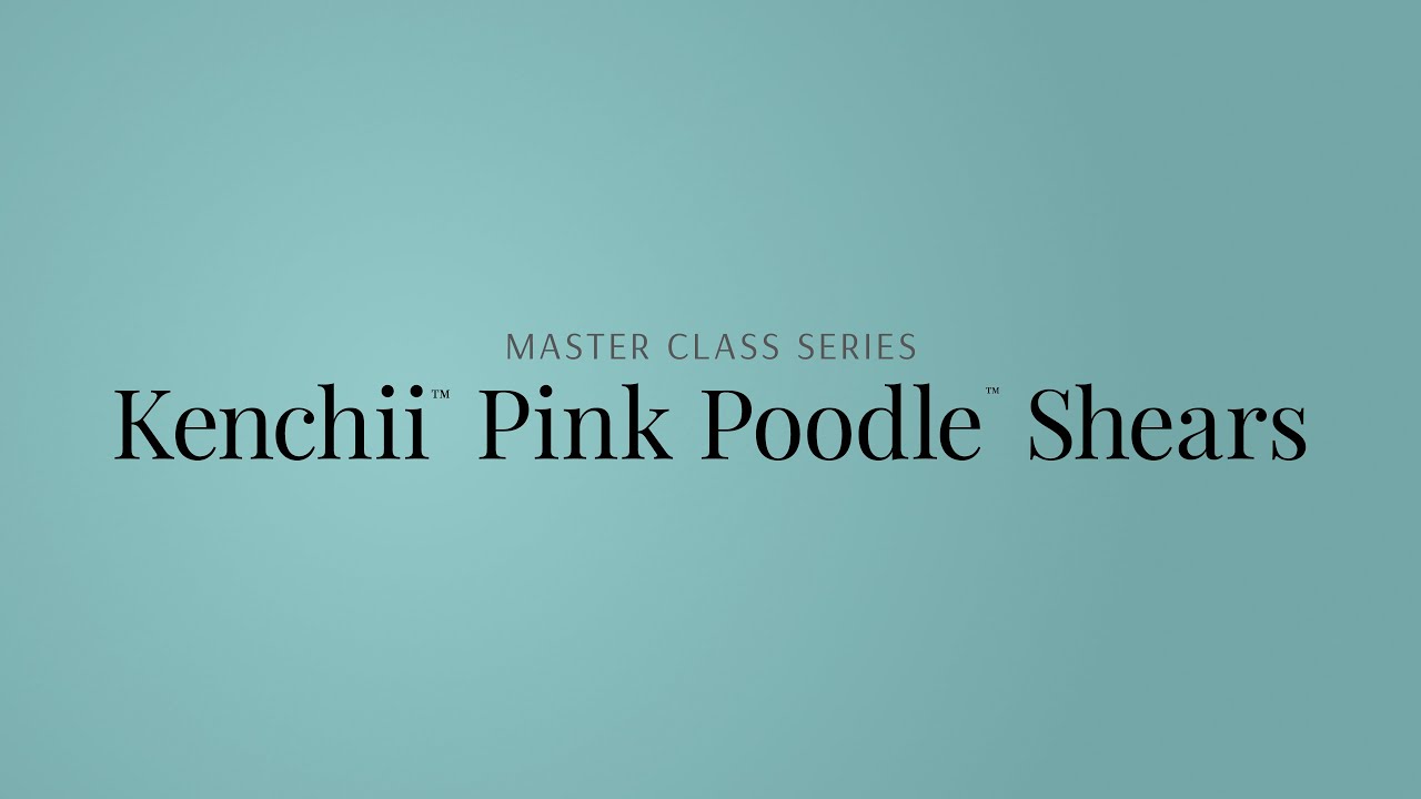 Pink Poodle Kenchii Grooming Shear | Titanium Coated Pink Shears
