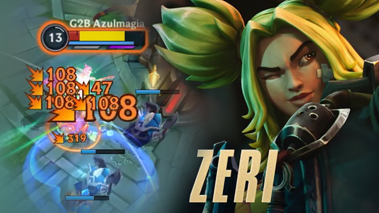 ZERI WILD RIFT IS TOO OP?! DRAGON LANE GAMEPLAY