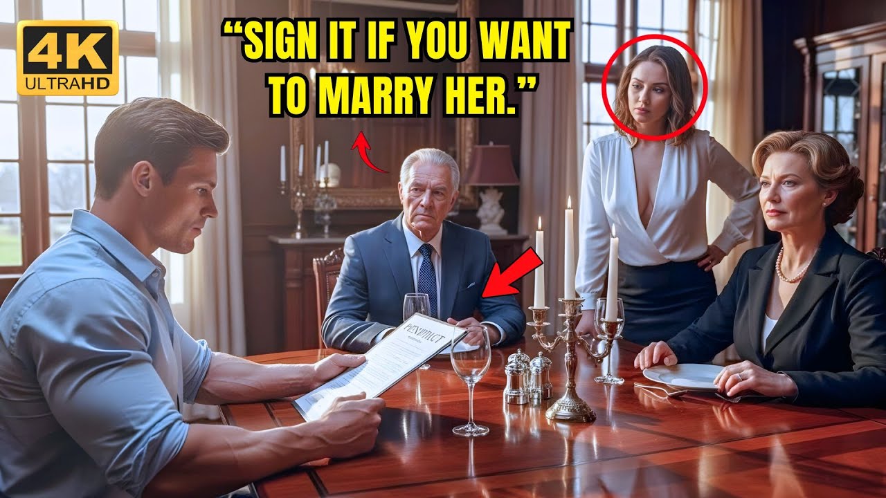 She Made a Single Dad Sign a Prenup Because He Was Poor… Unaware of His $10M Inheritance