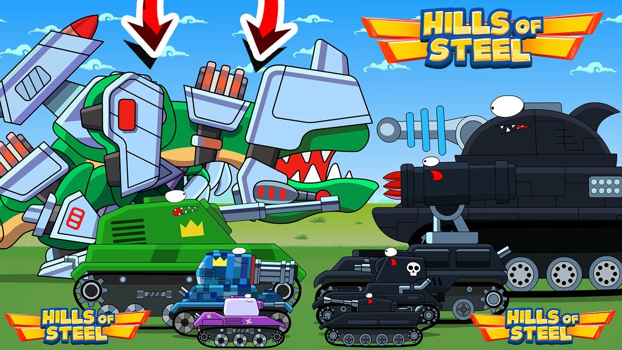 BATTLE AGAINST THE BOSSES! CARTOONS ABOUT TANKS HILLS OF STEEL
