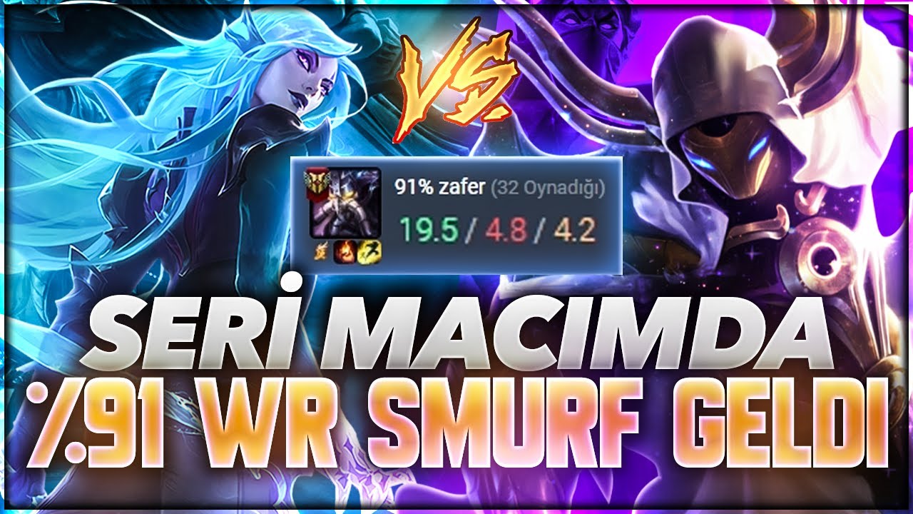 %91 WİNRATE SMURF GELDİ !! SERİ MAÇIMDA 1V9 OYNADIM !! RİOT BİLEREKMİ VERİYOR !! | Ogün Demirci
