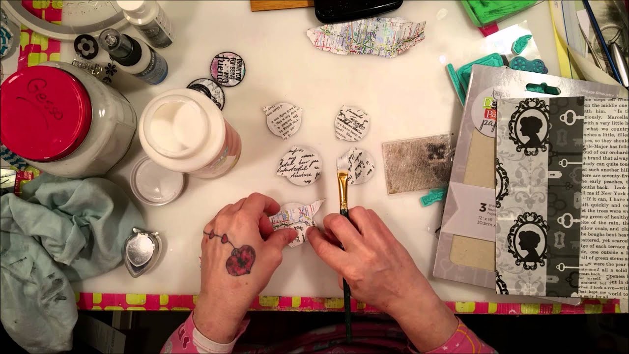 Tutorial: Make Art Circles! They are like art tiles, only round!!