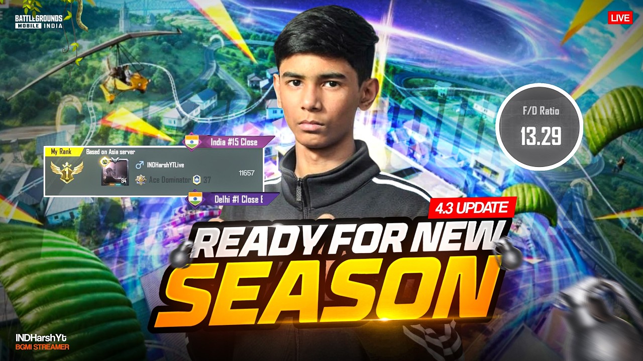 4.3 UPDATE 🔥 READY FOR SEASON  | BGMI #bgmi  #shortsfeed  #bgmiindia   #shorts #pubg #bgis