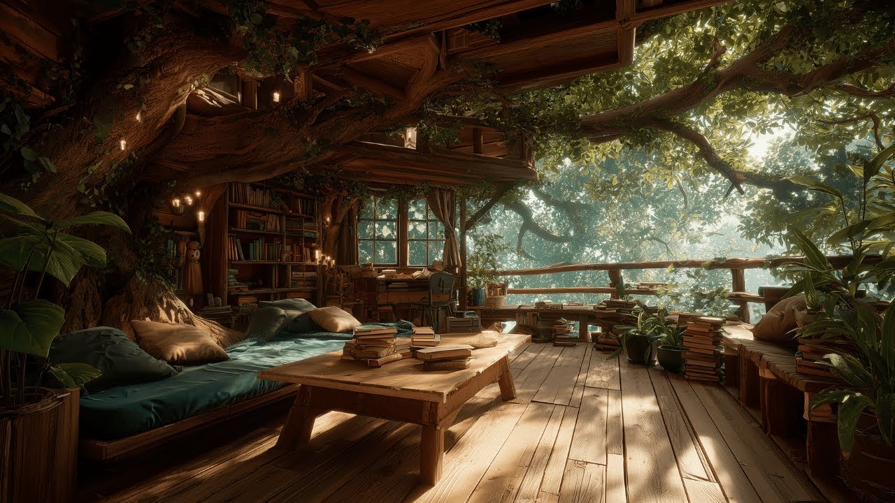 Forest Treehouse Ambience &ndash; Pure Forest Soundscape with Birds, Wind & Nature Sounds for Sleep, Study