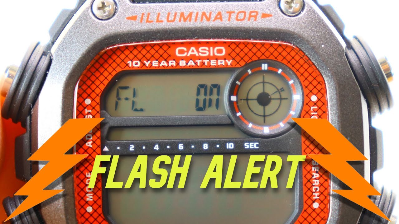 Разблокируйте скрытую функцию оповещения о вспышке на Casio DW-291