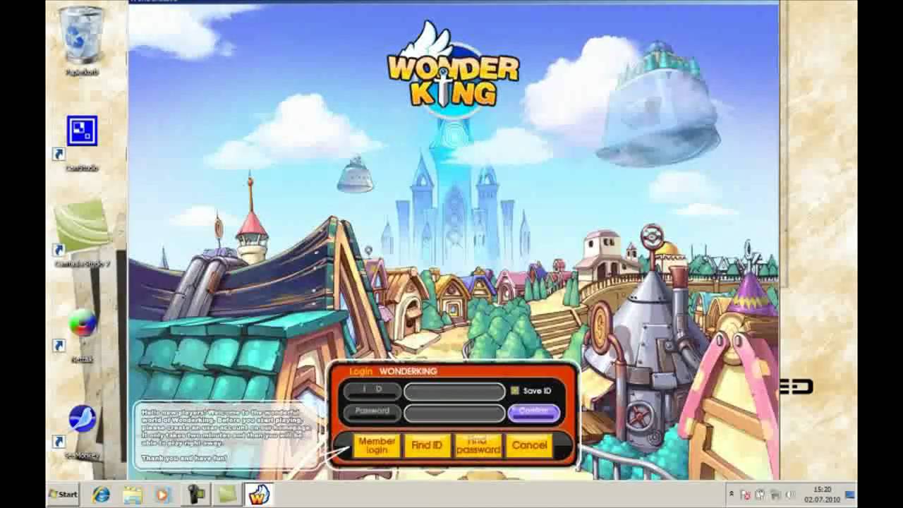 Wonderking EU: Guide 03 - Login and create a char