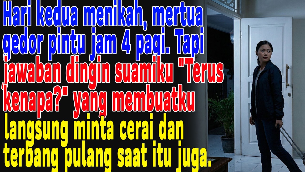 Hari Kedua Nikah, Mertua Gedor Pintu Jam 4 Pagi. Jawaban Suamiku Membuatku Langsung Minta Cerai