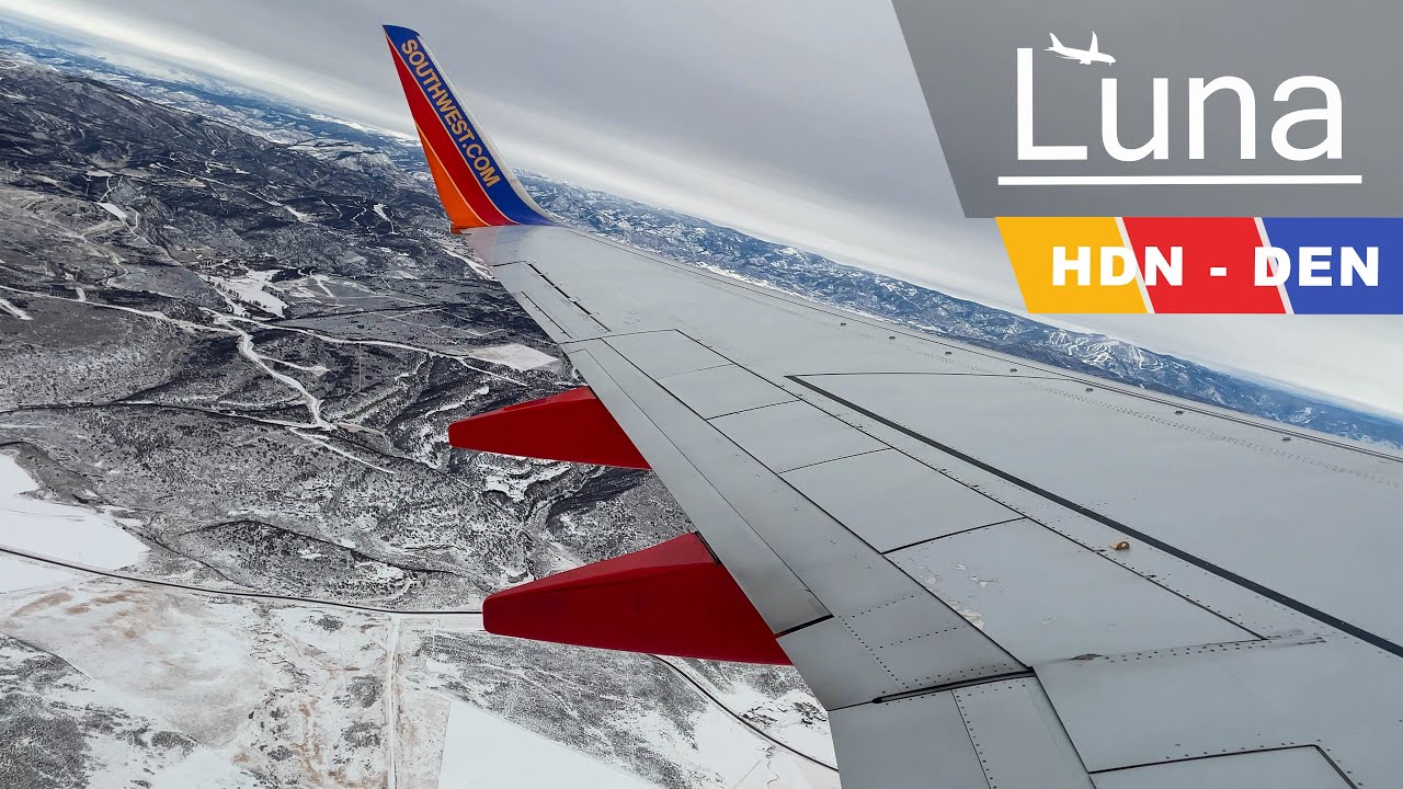 Full Flight - Southwest Airlines Boeing 737-700 Flight from Steamboat Springs to Denver