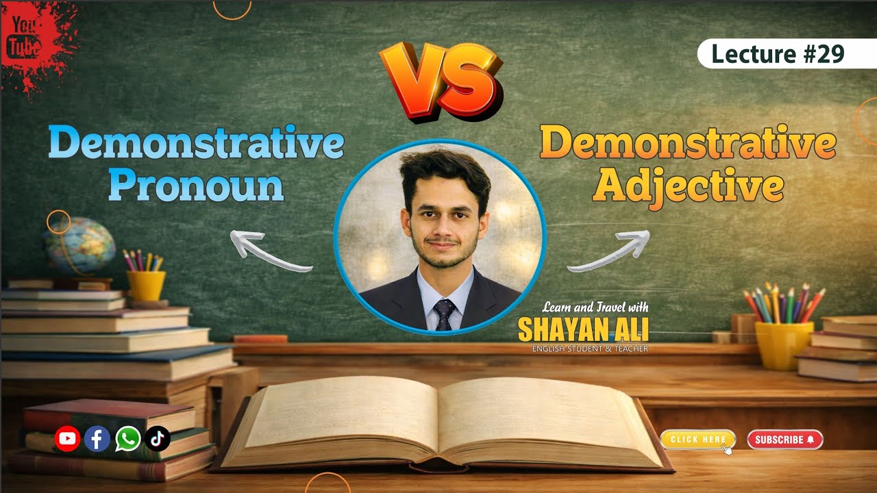 Demonstrative Pronouns and Demonstrative Adjectives | English Grammar 