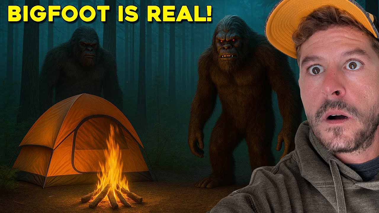 (BIGFOOT IS REAL!) WE CAUGHT SASQUATCH ON CAMERA WHILE CAMPING IN THE HAUNTED WOODS