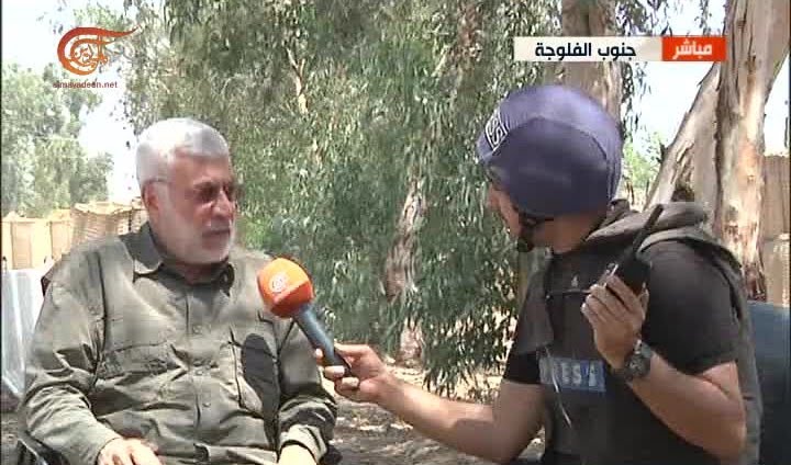 مقابلة أبو مهدي المهندس مع الميادين من جنوب الفلوجة