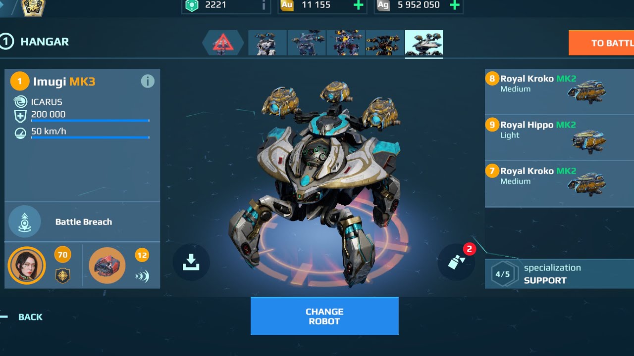 Imugi Hippo Kroko | Energy Weapons | War Robots Gameplay 