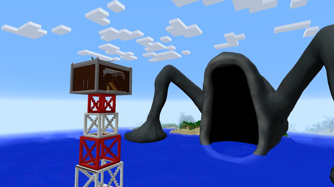 SURVIVING FROM SEA EATER in Minecraft - Gameplay - Coffin Meme