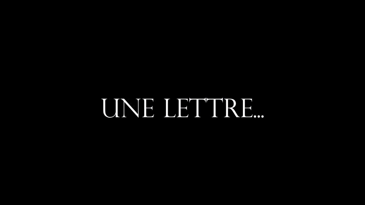 Une lettre d'adieu