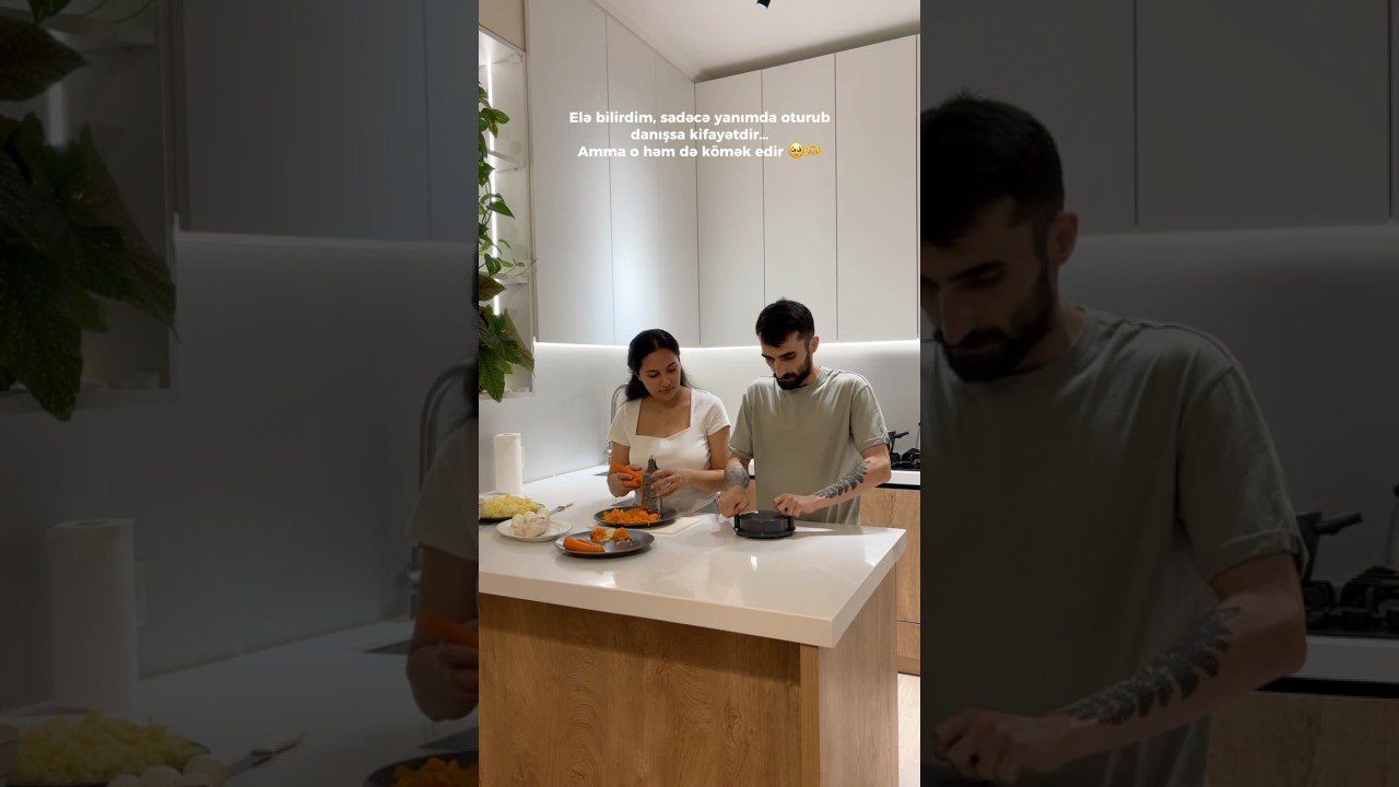 Sizdə necə, k&ouml;mək edirlər? #metbex #aile #evimiz  #azblogger #azfamily #xoşbəxtlik #kitchenvibes