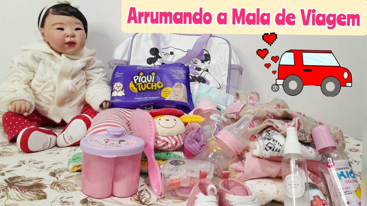 ARRUMANDO A MALA DE VIAGEM DA MINHA BEBÊ REBORN