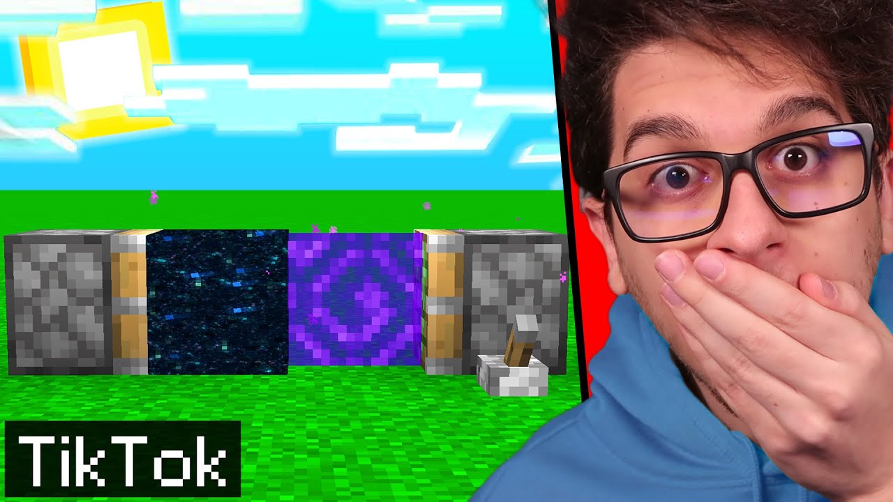 HO PROVATO 10 TIKTOK PIÚ RARI DI MINECRAFT - ITA